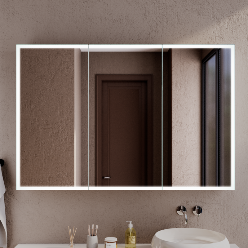 Spiegelschränke beleuchtet